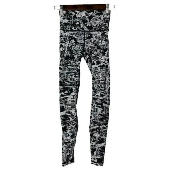 Lululemon Wunder Under Hi Rise Tight Interlaced Starlight Black 2 - Picture 1 of 4